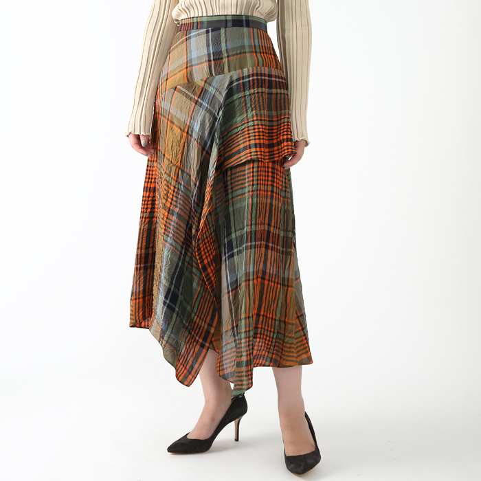 R Air Panel Layer Skirt アシメパネルレイヤースカート Women Ndc Japan Online